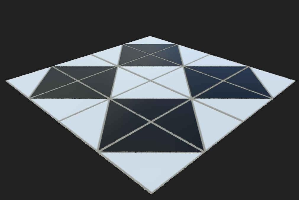 Two Tile Triangle Diamond
