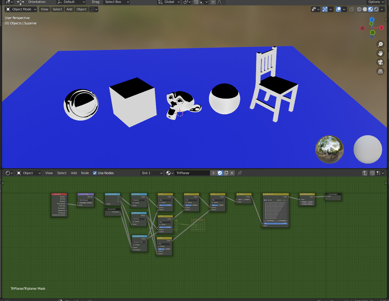 Blender Triplanar Mapping